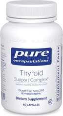 Pure Encapsulations, Комплекс для підтримки щитовидної залози, Thyroid Support Complex, 60 капсул (PE-01861), фото