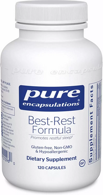 Вітаміни для спокійного сну, Best-Rest Formula, Pure Encapsulations, 120 капсул (PE-01096), фото