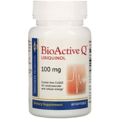 Whitaker Nutrition, BioActive Q Ubiquinol, 100 мг, 60 м'яких гелевих капсул (DWH-21336), фото