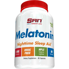 SAN, Мелатонін, 5 мг, 90 капсул (SAN-44051), фото
