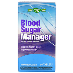 Nature's Way, Blood Sugar Manager, 60 таблеток (EMT-04906), фото