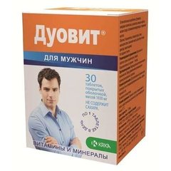 Дуовіт для чоловіків, Krka, 30 таблеток (KRK-61829), фото