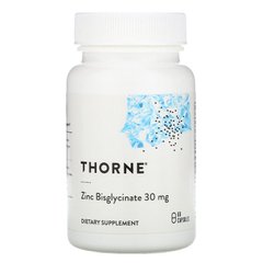 Thorne Research, бісгліцинат цинку, 30 мг, 60 капсул (THR-01174), фото