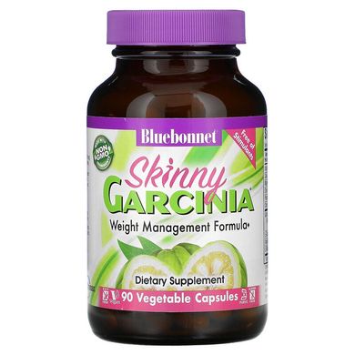Bluebonnet Nutrition, Формула для контроля веса Skinny Garcinia, 90 растительных капсул (BLB-01104), фото