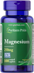 Puritan's Pride, Магний оксид, 250 мг, 100 капсул (PTP-15830), фото