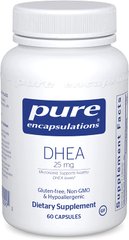 Pure Encapsulations, DHEA, 25 мг, 60 капсул (PE-00099), фото