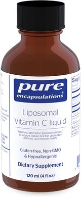 Витамин С липосомальный, Liposomal Vitamin C, Pure Encapsulations, жидкость, 120 мл (PE-02214), фото