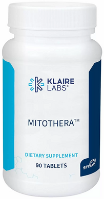 Мітохондріальна формула з фосфатидилхолін і CoQ10, Mitothera, Klaire Labs, 90 таблеток (KLL-00310), фото