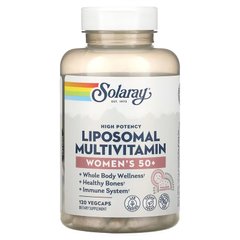 Solaray, Высокоэффективные липосомальные мультивитамины для женщин старше 50 лет, 120 растительных капсул (SOR-15483), фото