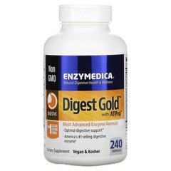 Enzymedica, Digest Gold с ATPro, добавка с пищеварительными ферментами, 240 капсул (ENZ-27210), фото