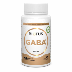 ГАМК (гамма-аминомасляная кислота), GABA, Biotus, 100 капсул (BIO-531125), фото