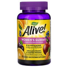 Nature's Way, Alive! полноценный мультивитаминный комплекс для женщин, ягодный вкус, 60 жевательных таблеток (NWY-15903), фото
