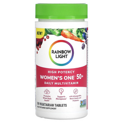 Rainbow Light, Для жінок віком від 50 років, мультивітаміни для щоденного прийому, висока ефективність, 90 вегетаріанських таблеток (RLT-20423), фото