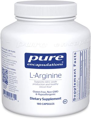 Pure Encapsulations, L-аргінін, 700 мг, 180 капсул (PE-00561), фото