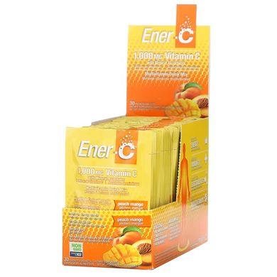 Ener-C, Вітамін C, суміш для приготування мультивітамінного напою зі смаком персика та манго, 1000 мг, 30 пакетиків (ENR-00107), фото
