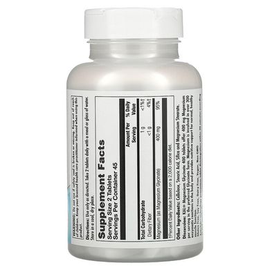 KAL, глицинат магния, 400 мг, 90 таблеток (CAL-81109), фото