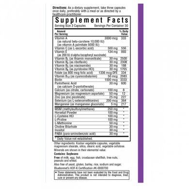 Остаточна формула для волосся і нігтів, Bluebonnet Nutrition, 90 гелевих капсул (BLB-01108), фото