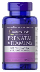 Витамины для беременных, Prenatal Vitamins, Puritan's Pride, 100 капсул (PTP-13700), фото