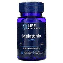 Мелатонин, Life Extension, 60 капсул (LEX-33006), фото