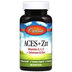 Витамины А, С, Е плюс цинк, Aces + Zn, Carlson Labs, 60 капсул (CAR-04420), фото