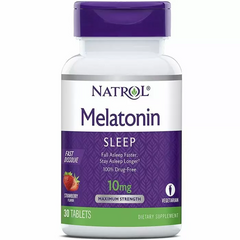 Мелатонин, Natrol, 10 мг, 30 таблеток (NTL-07170), фото