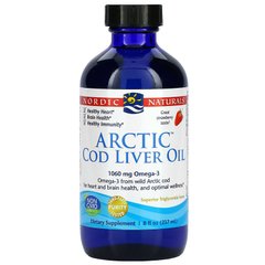 Nordic Naturals, олія печінки арктичної тріски, зі смаком полуниці, 237 мл (NOR-56783), фото