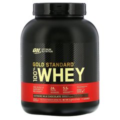 Optimum Nutrition, 100% Whey Gold Standard, сывороточный протеин, со вкусом молочного шоколада, 2270 г (OPN-02414), фото