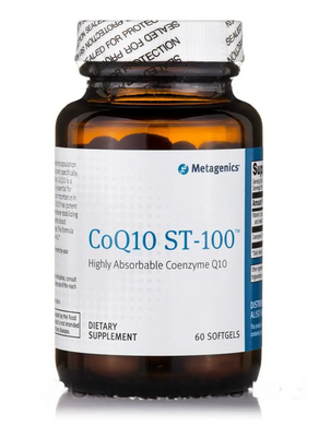 Metagenics, Коензим Q10 СТ-100, CoQ10 ST-100, 60 м'яких гелів (MET-01365), фото