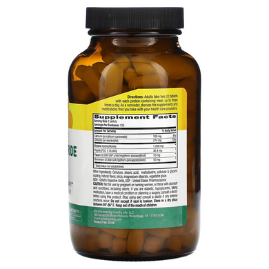 Country Life, Гидрохлорид бетаина с пепсином, 600 мг, 100 таблеток (CLF-05101), фото