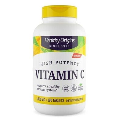 Вітамін C, Vitamin C, Healthy Origins, 1000 мг, 180 таблеток (HOG-15235), фото