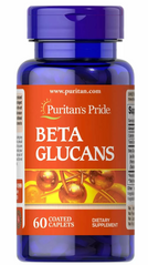 Бета-глюканы, Beta Glucans, Puritan's Pride, 200 мг, 60 капсул (PTP-29686), фото
