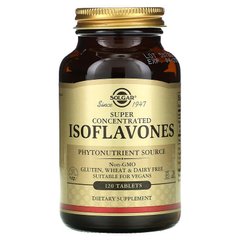Соевые изофлавоны с генистеином и даидзеином, Isoflavones, Solgar, 120 таблеток (SOL-01459), фото
