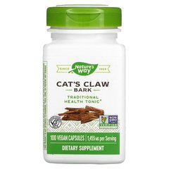 Кошачий коготь (Cat's Claw Bark), Nature's Way, 485 мг, 100 капсул, (NWY-11450), фото