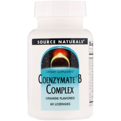 Коэнзим В-комплекса, Source Naturals, апельсиновый вкус, 60 таблеток для рассасывания (SNS-00275), фото