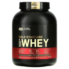 Optimum Nutrition, 100% Whey Gold Standard, сывороточный протеин, со вкусом шоколада и кокоса, 2270 г (OPN-02706), фото