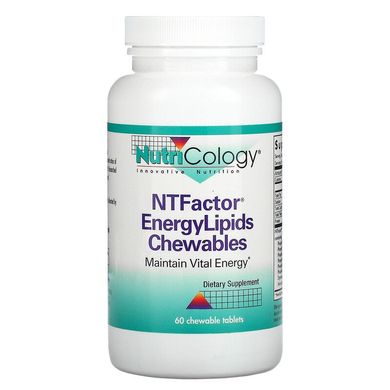 Nutricology, NTFactor EnergyLipids, 60 жувальних таблеток (ARG-56760), фото