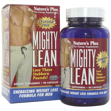Формула схуднення для чоловіків, Mighty Lean, Natures Plus, 90 капсул (NAP-04329), фото