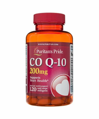 Коэнзим Q10, CO Q-10, Puritan's Pride, 200 мг, 120 гелевых капсул (PTP-00010), фото