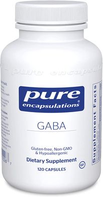 Pure Encapsulations, ГАМК, 700 мг, 120 растительных капсул (PE-01026), фото
