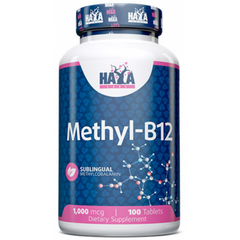 Haya Labs, Methyl B-12, 1000 мкг, 100 таблеток (818818), фото