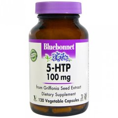 Bluebonnet Nutrition, 5-гидрокситриптофан, 100 мг, 120 вегетарианских капсул (BLB-00053), фото