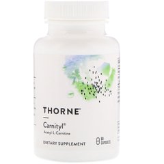Thorne Research, Carnityl, ацетил-L-карнитин, 500 мг, 60 капсул (THR-52002), фото