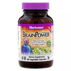 Bluebonnet Nutrition, Targeted Choice, Brain Power, підтримка мозку, 60 рослинних капсул (BLB-02054), фото