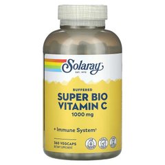 Solaray, Super Bio Vitamin C, буферизированный витамин С, 500 мг, 360 вегетарианских капсул (SOR-04462), фото