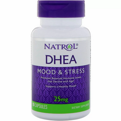 ДГЭА, дегидроэпиандростерон, DHEA, Natrol, 25 мг, 90 капсул (NTL-00590), фото