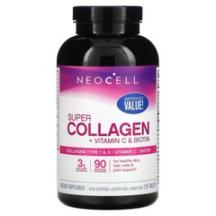 Neocell, Супер Коллаген + витамин C и биотин, 270 таблеток (NEL-13262), фото