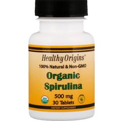 Healthy Origins, Органическая спирулина, 500 мг, 30 таблеток (HOG-88232), фото