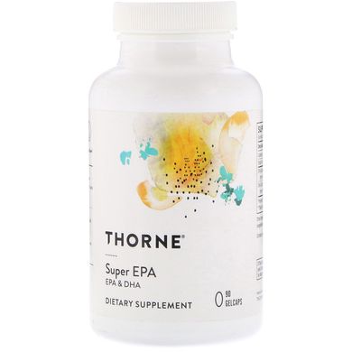 Thorne Research, Super EPA, ЕПК та ДГК, 695 мг, 90 капсул (THR-00690), фото