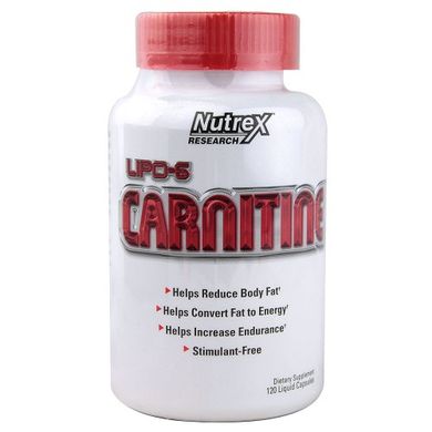 Nutrex Research, Lipo 6 Carnitine, 120 капсул (NRX-00042), фото