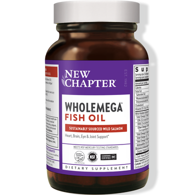 New Chapter, Wholemega, рыбий жир, 30 мягких таблеток (NCR-05001), фото